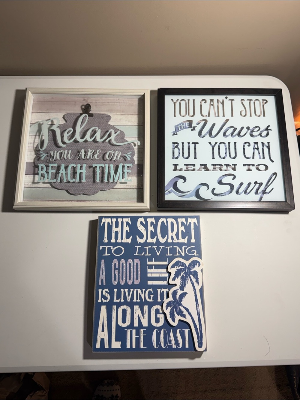 🌊 Coastal Beach Wall Décor – Set of 3 🏝️